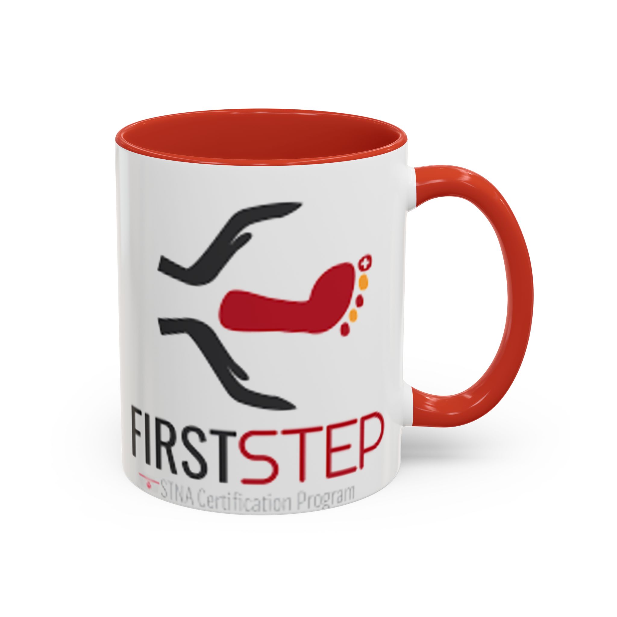 First Step Logo Accent Coffee Mug — Branded 11/15oz Ceramic Coffee Cup - Image 14