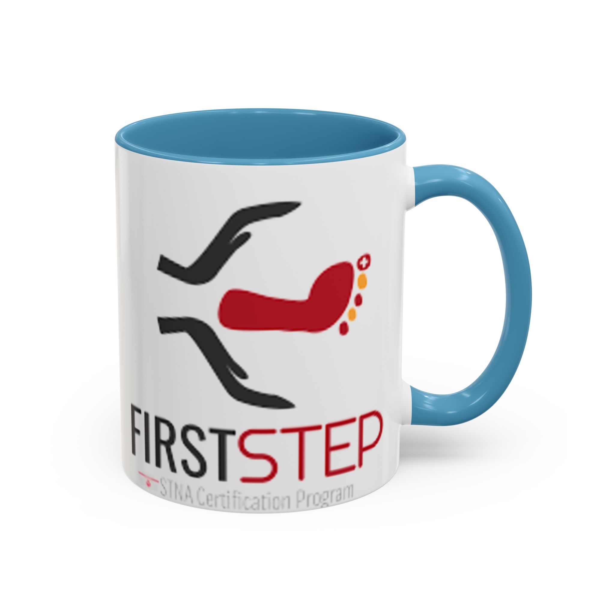 First Step Logo Accent Coffee Mug — Branded 11/15oz Ceramic Coffee Cup - Image 18