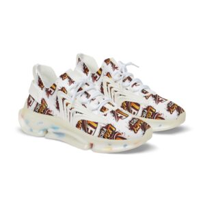 Mesh Sneakers — 'Legacy First' All-Over Print Men’s Athletic Shoes