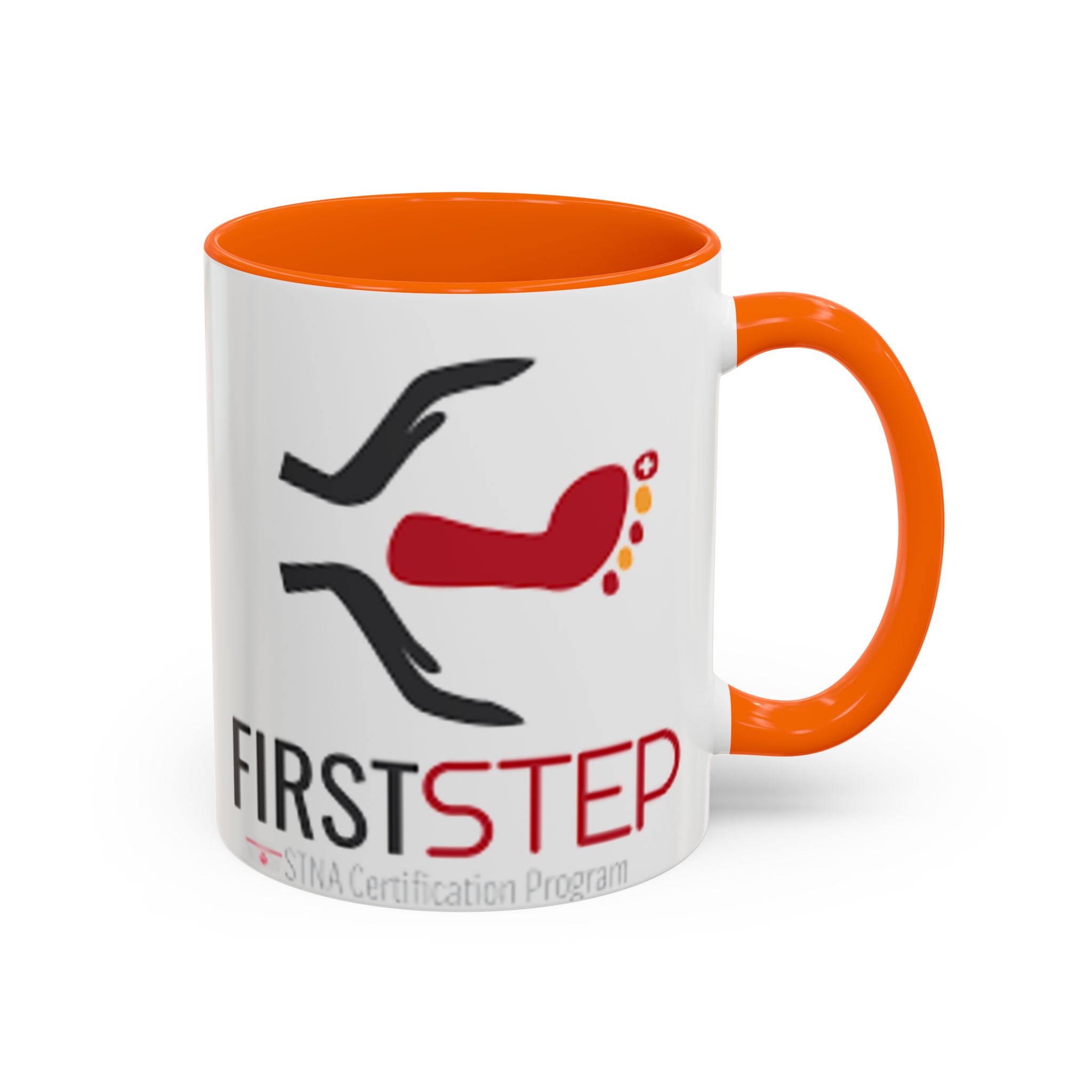 First Step Logo Accent Coffee Mug — Branded 11/15oz Ceramic Coffee Cup - Image 22