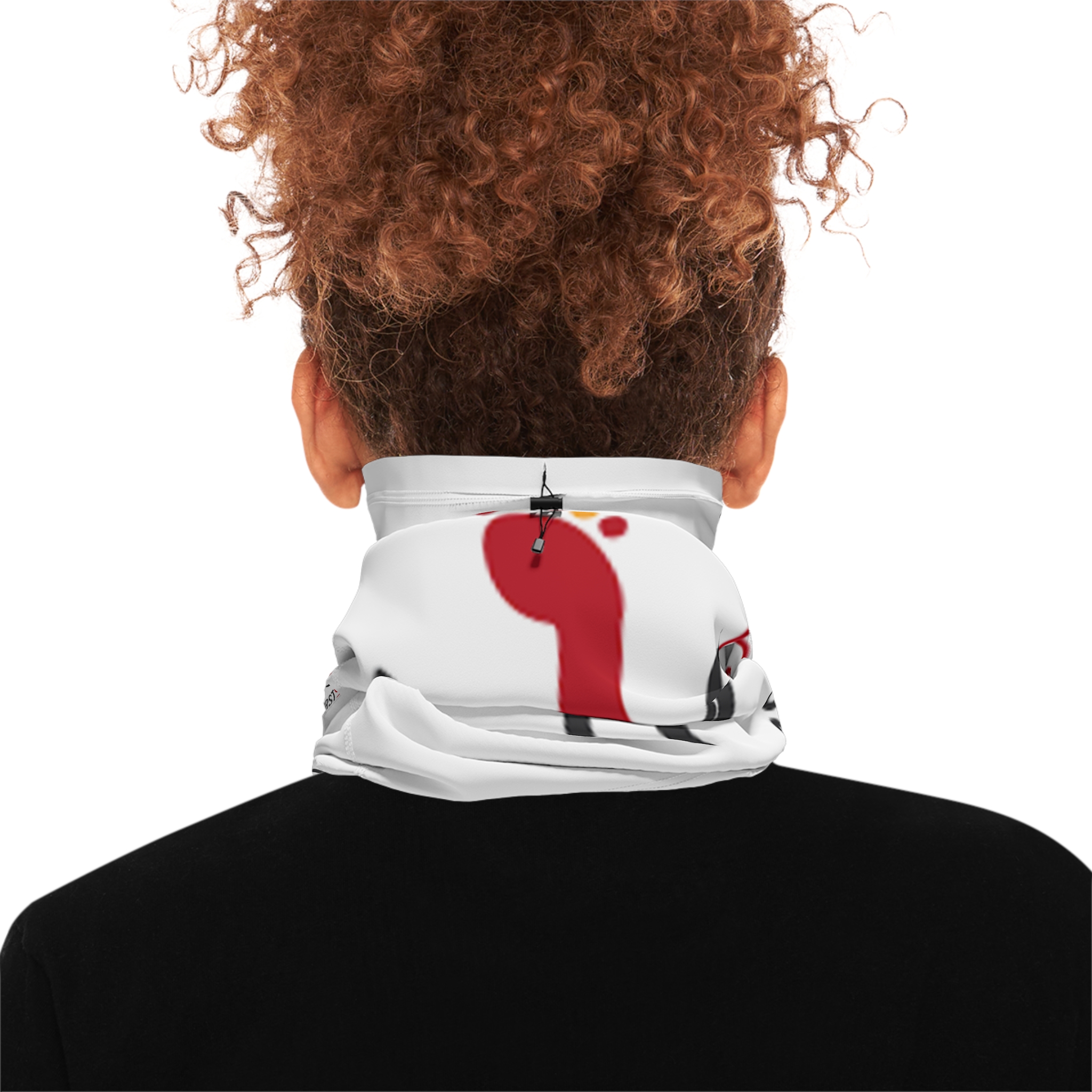 Winter Neck Gaiter — Branded FirstStep Logo Drawstring Face Warmer - Image 4