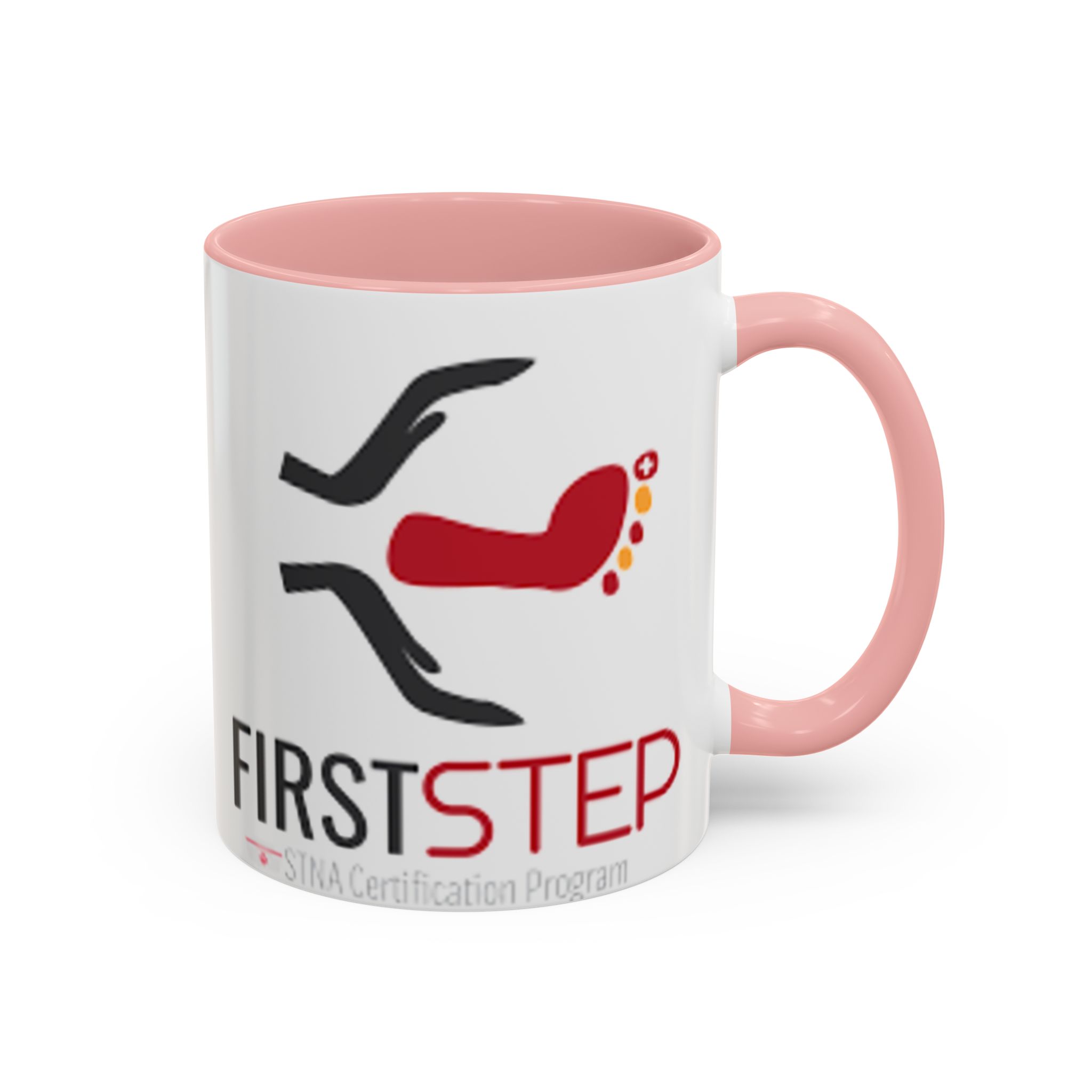 First Step Logo Accent Coffee Mug — Branded 11/15oz Ceramic Coffee Cup - Image 10